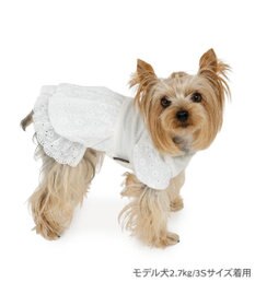 PET PARADISE ペットパラダイス レース バルーン ワンピース 《ホワイト》 小型犬