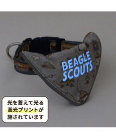 PET PARADISE スヌーピー 首輪 ビーグルスカウト柄 反射付き 【Ｌ】大型犬