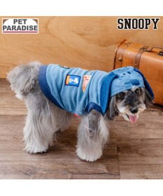 PET PARADISE スヌーピー デニム パーカー 《ネイビー》 小型犬