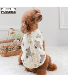 PET PARADISE ペットパラダイス もこもこセーター 《くま柄》 小型犬