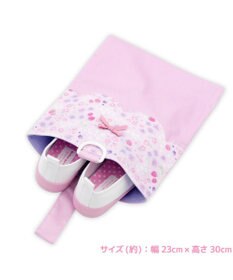 Mother garden マザーガーデン 野いちご 学童布バッグ ＆ 巾着4点セット《小花いちご柄》
