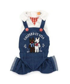 PET PARADISE リサとガスパール オーバーオール風 ロンパース 小型犬　　