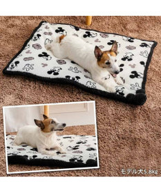 PET PARADISE ディズニー ミッキーマウス 白黒 遠赤外線 ボアマット
