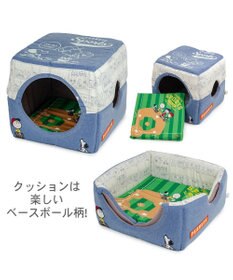 PET PARADISE スヌーピー 野球２ｗａｙ ハウス Ｌ