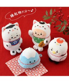 Mother garden しろたん 縁起物キーホルダー 《富士山しぇる》 単品