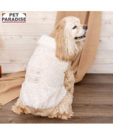 PET PARADISE ペットパラダイス 肩開き ボアベスト 《フローラル 花柄》 中型犬 大型犬