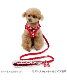 PET PARADISE ディズニー ミニーマウス 新ドット柄リード ４Ｓ～３Ｓ