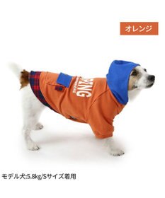PET PARADISE 四角ポケット付きパーカー《オレンジ》【小型犬】