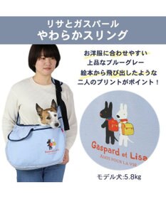 PET PARADISE リサとガスパール柔らかスリング 水色【小型犬】