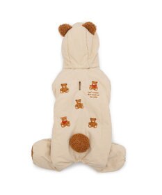 PET PARADISE ペットパラダイス くまちゃん 刺繍 綿入り ロンパース 小型犬