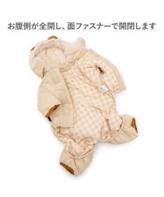 PET PARADISE ペットパラダイス くまちゃん 刺繍 綿入り ロンパース 小型犬