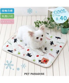 PET PARADISE リサとガスパール 冷感柔らかマット 《リンゴ柄》 Ｓ