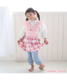 Mother garden マザーガーデン 野いちご フリルエプロン 90cm～110cm ポケット付き