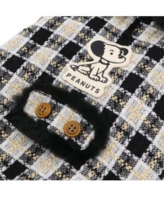 PET PARADISE スヌーピー 黒ツイード ベスト  中型犬