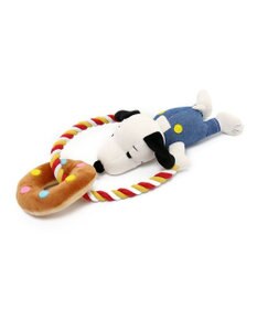 PET PARADISE スヌーピー ドーナツ ロープ トイ