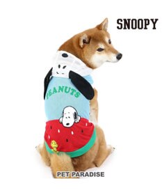 PET PARADISE 犬の服 春夏 スヌーピー スイカ柄 メッシュ パーカー【中型犬】