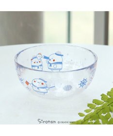 Mother garden しろたん ガラスボウル 《マリン柄》径12cm