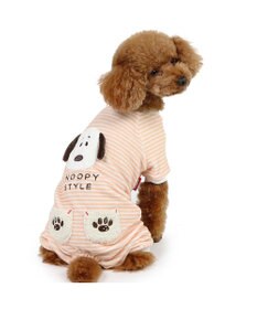 PET PARADISE スヌーピー サーモキープ  ロンパース 《フェイス柄》 小型犬