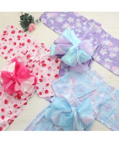 Mother garden マザーガーデン 2024 キッズ2WAY セパレート 浴衣 《ユニコーン ミルキーウェイ柄》 110/120/130/140
