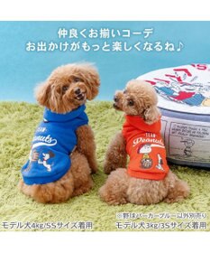 PET PARADISE スヌーピー 野球パーカー 《 ビンテージ 柄》 ブルー 小型犬