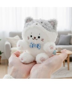 Mother garden しろたん 猫キーホルダー 《ハチワレ》 単品