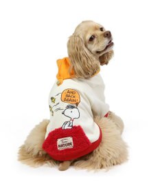 PET PARADISE スヌーピー  ペティヒート パーカー《赤屋根柄 》中型犬 大型犬