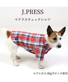 PET PARADISE 犬の服 犬 シャツ J.PRESS 【小型犬】 赤 チェック