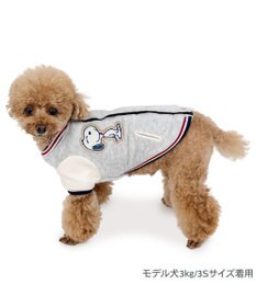 PET PARADISE スヌーピー 遠赤外線 背開き スタジャン 小型犬