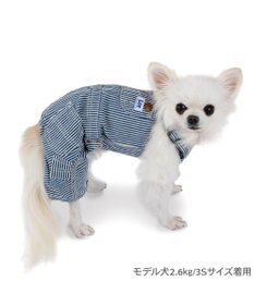 PET PARADISE Lee ヒッコリー オーバーオール  小型犬
