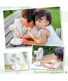 Mother garden しろたん スタンドデスクファンミニ 卓上扇風機