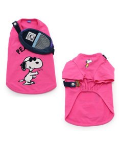 PET PARADISE スヌーピージョークール  お揃い Ｔシャツ 【中型犬】【大型犬】 イエロー ホワイト ピンク