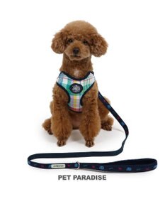 PET PARADISE J.PRESS マドラスチェック ハーネス＆リード Ｓ