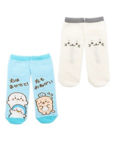 Mother garden しろたん スニーカー丈ソックス 2足セット 《顔ぼん・まかせておねがい》 25～27cm