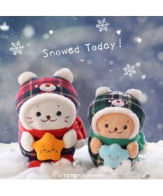 Mother garden しろたん お座り マスコット クリスマス ベア 《しろたん赤 / らっこいぬ緑》 単品