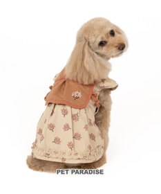 PET PARADISE ペットパラダイス キルトベスト付きワンピース 《ベージュ》 超小型犬 小型犬
