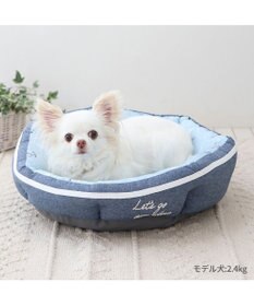 PET PARADISE ペットパラダイス クールカドラー 丸型《マリン柄》 超小型犬