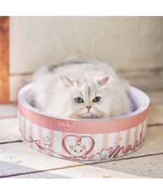 PET PARADISE  ディズニー マリー 丸型 猫爪とぎ ダンボール 《帽子箱風》
