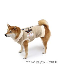 PET PARADISE リサとガスパール 背開き ベスト 《ベージュ》 中型犬