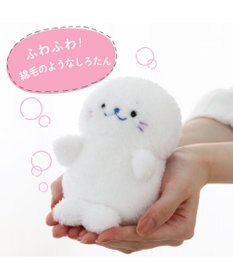 Mother garden しろたん ついてきちゃうマスコット  キーホルダー 12cm 《もふもふ ピンク》 単品