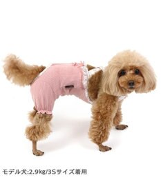 PET PARADISE 花柄 フリル マナーオール 【小型犬】 ピンク