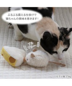 PET PARADISE ペットパラダイス ぶるぶる トイ《白 ねずみ》