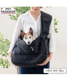 PET PARADISE ディズニー ミッキーマウス 白黒 スリングバッグ Ｍ