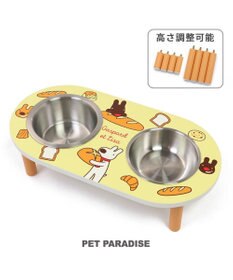 PET PARADISE リサとガスパール テーブルえさ皿 《パン柄》