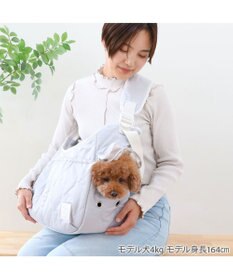 PET PARADISE ペットパラダイス キルティング ショルダーバッグ 《グレー》 Ｍ