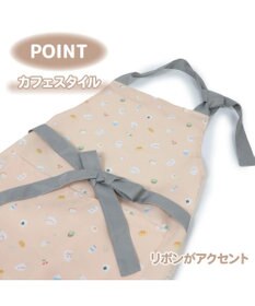 Mother garden しろたん  エプロン 《食いしん坊柄》 レディースフリーサイズ