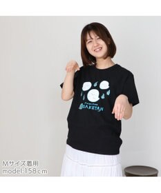 Mother garden しろたん Tシャツ 半袖  《蓄光 FUWA FUWABAKETAN》 黒色　S/M/L/XL