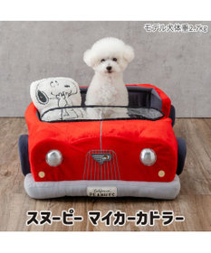 PET PARADISE スヌーピー マイカーカドラー 《レッド》 71×47cm Ｍ 小型犬