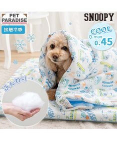 PET PARADISE スヌーピー もちっと クール ブランケット 《サーフ柄》