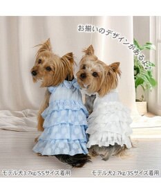 PET PARADISE ペットパラダイス お花 ふりふり ワンピース 《ホワイト》 小型犬