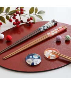 Mother garden しろたん 木製 箸  21cm 《和柄》 単品